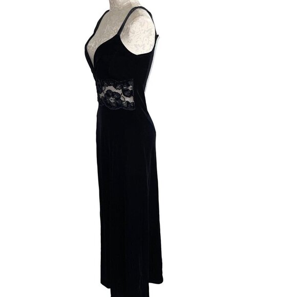 Sagaie Paris Womens Maxi Dress Jacket Set Black Size Small Polyester Spandex - Picture 6 of 16